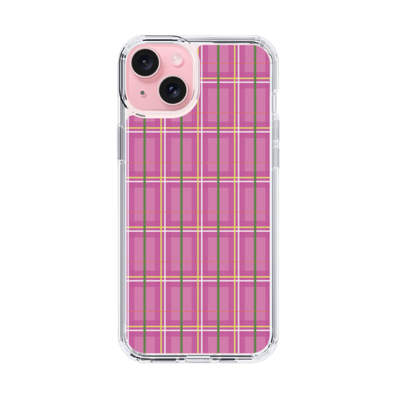 スリムプロテクションケース［ Tartan Check - Pink ］