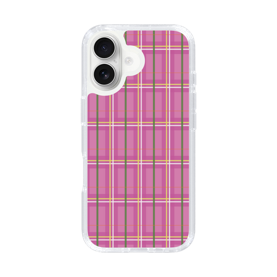 スリムプロテクションケース［ Tartan Check - Pink ］