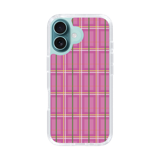 スリムプロテクションケース［ Tartan Check - Pink ］