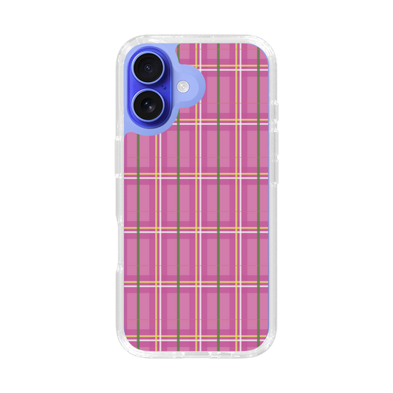 スリムプロテクションケース［ Tartan Check - Pink ］