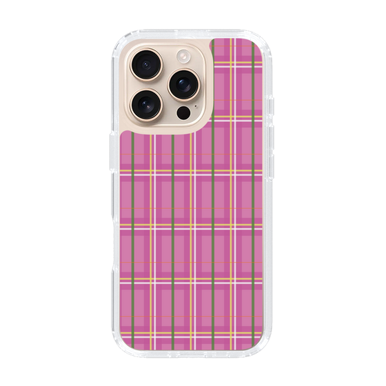 スリムプロテクションケース［ Tartan Check - Pink ］