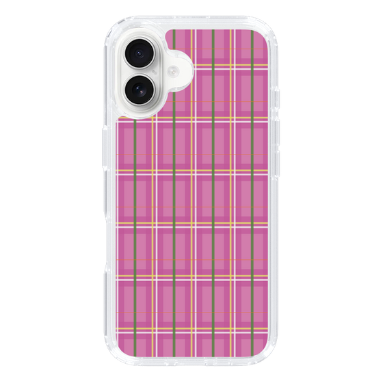 スリムプロテクションケース［ Tartan Check - Pink ］