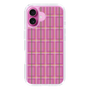 スリムプロテクションケース［ Tartan Check - Pink ］