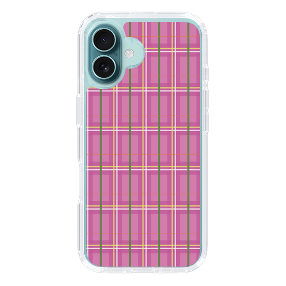 スリムプロテクションケース［ Tartan Check - Pink ］