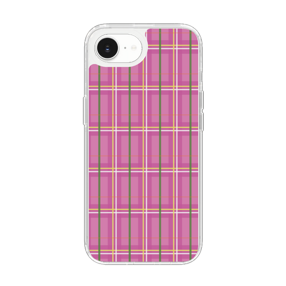 スリムプロテクションケース［ Tartan Check - Pink ］