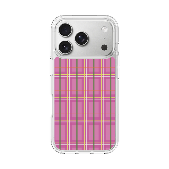 スリムプロテクションケース［ Tartan Check - Pink ］