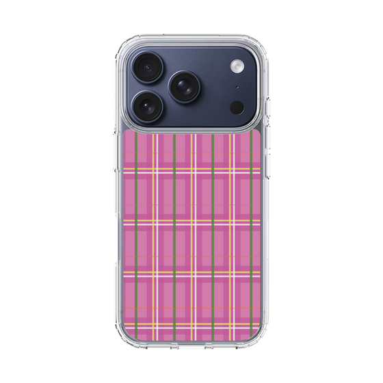 スリムプロテクションケース［ Tartan Check - Pink ］