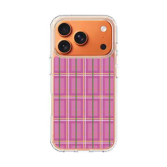 スリムプロテクションケース［ Tartan Check - Pink ］