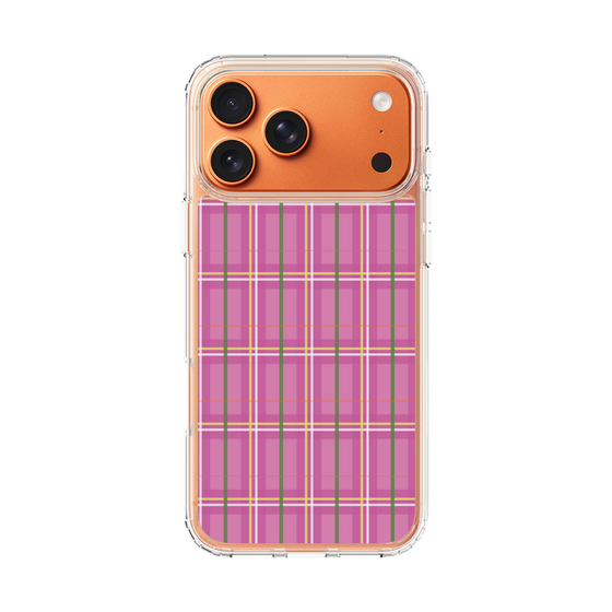 スリムプロテクションケース［ Tartan Check - Pink ］
