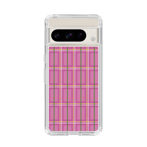 スリムプロテクションケース［ Tartan Check - Pink ］