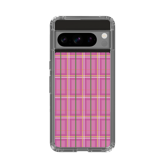 スリムプロテクションケース［ Tartan Check - Pink ］