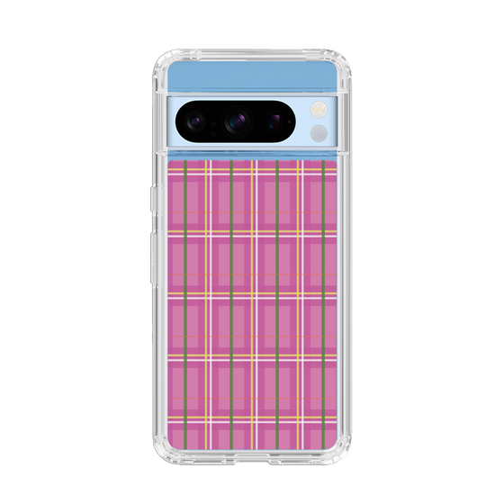 スリムプロテクションケース［ Tartan Check - Pink ］