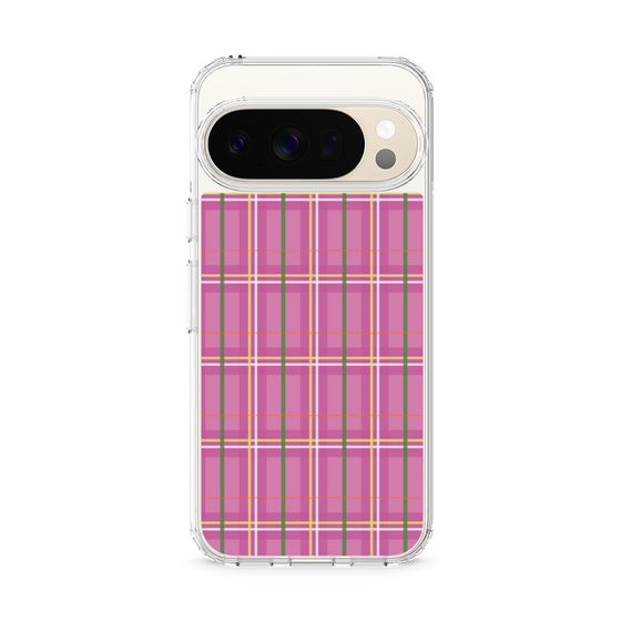 スリムプロテクションケース［ Tartan Check - Pink ］