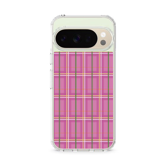 スリムプロテクションケース［ Tartan Check - Pink ］