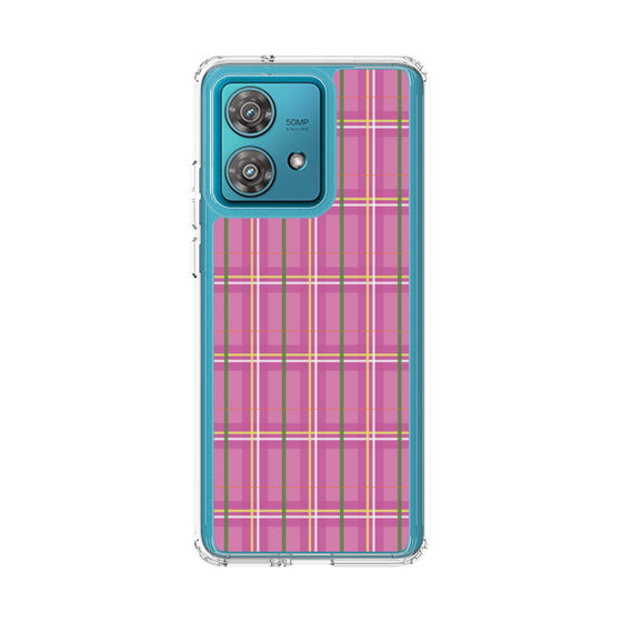 スリムプロテクションケース［ Tartan Check - Pink ］