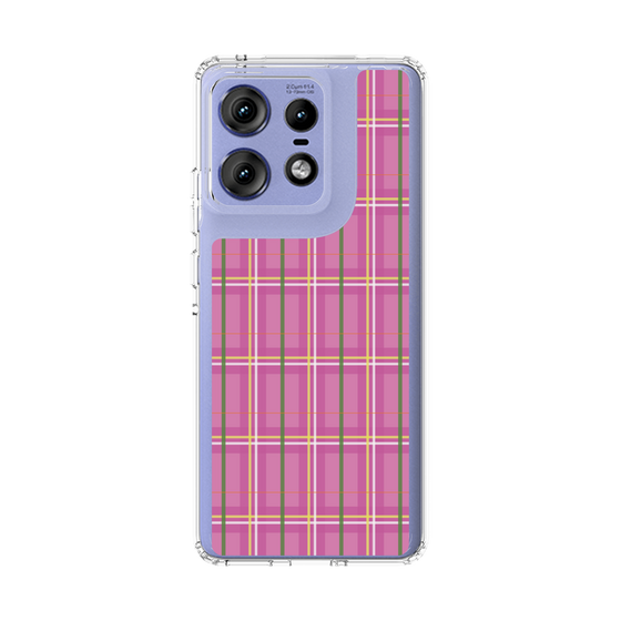 スリムプロテクションケース［ Tartan Check - Pink ］