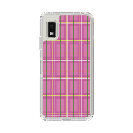 スリムプロテクションケース［ Tartan Check - Pink ］