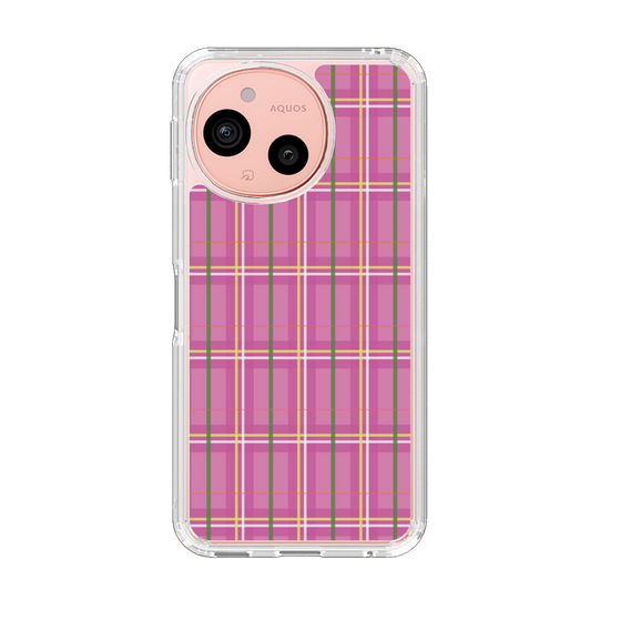 スリムプロテクションケース［ Tartan Check - Pink ］