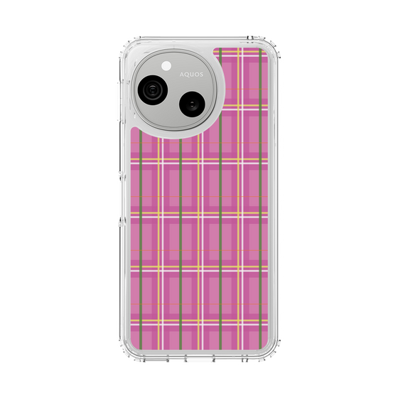 スリムプロテクションケース［ Tartan Check - Pink ］