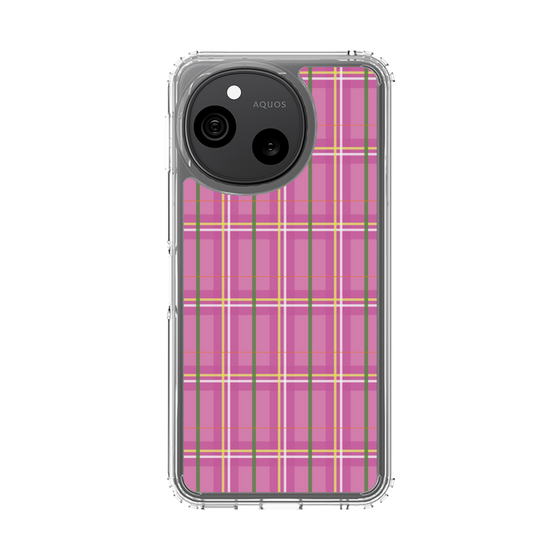 スリムプロテクションケース［ Tartan Check - Pink ］