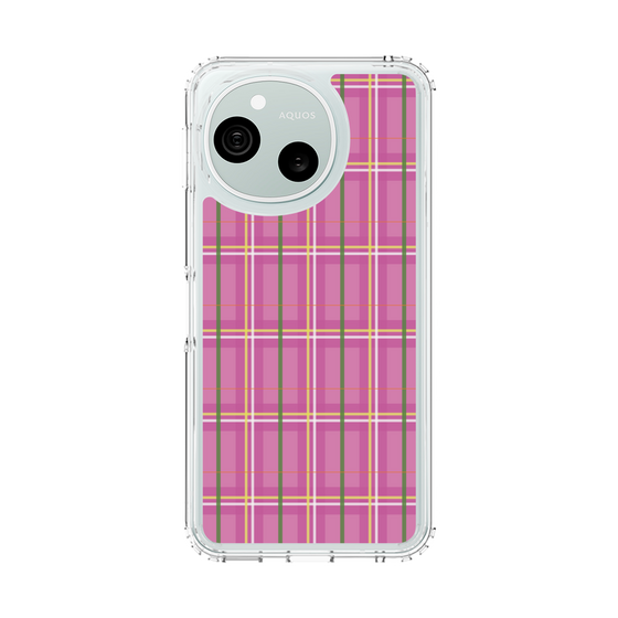 スリムプロテクションケース［ Tartan Check - Pink ］
