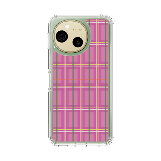 スリムプロテクションケース［ Tartan Check - Pink ］