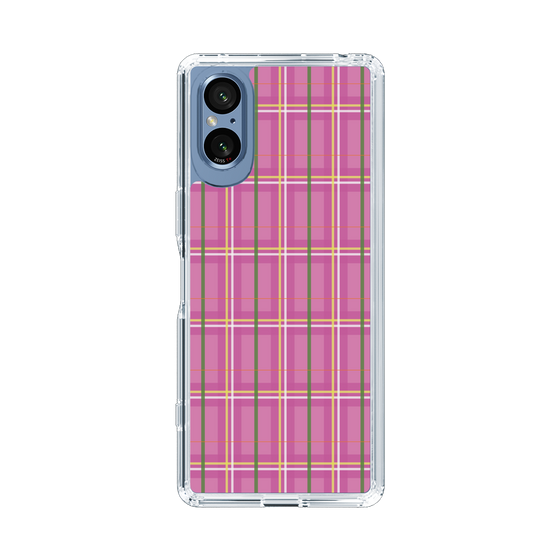 スリムプロテクションケース［ Tartan Check - Pink ］