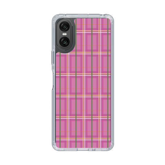 スリムプロテクションケース［ Tartan Check - Pink ］