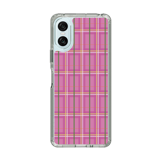 スリムプロテクションケース［ Tartan Check - Pink ］