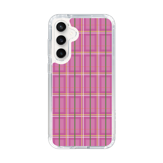 スリムプロテクションケース［ Tartan Check - Pink ］