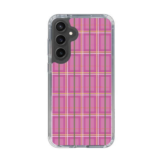 スリムプロテクションケース［ Tartan Check - Pink ］