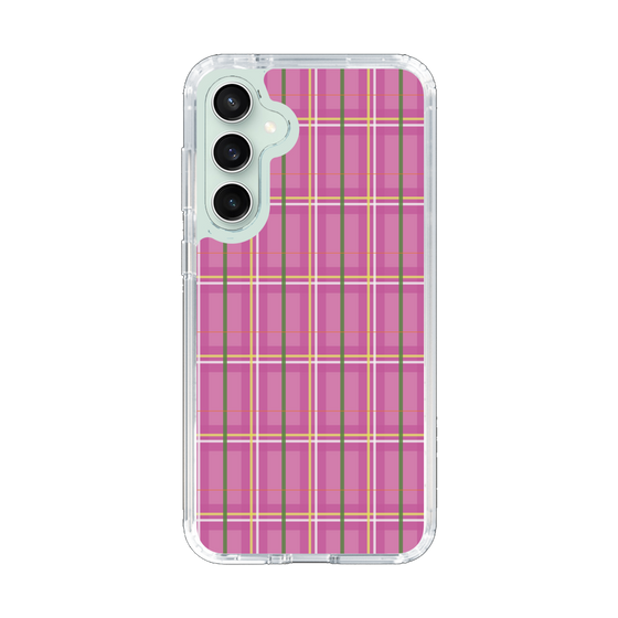 スリムプロテクションケース［ Tartan Check - Pink ］