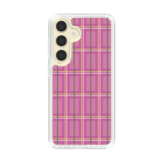 スリムプロテクションケース［ Tartan Check - Pink ］