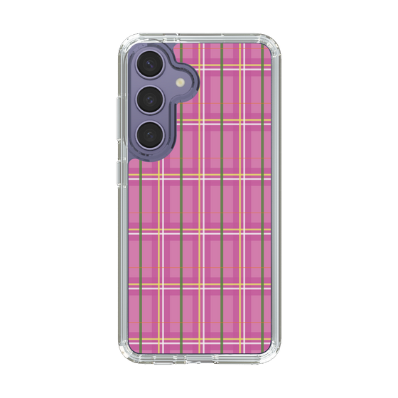 スリムプロテクションケース［ Tartan Check - Pink ］