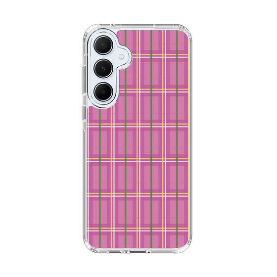 スリムプロテクションケース［ Tartan Check - Pink ］