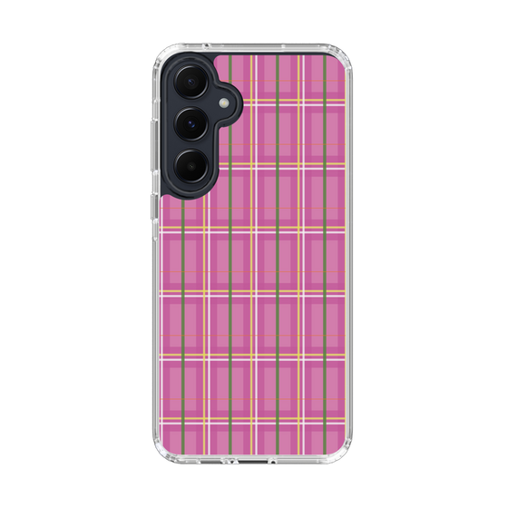 スリムプロテクションケース［ Tartan Check - Pink ］