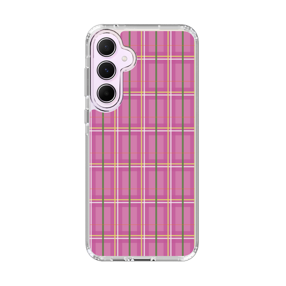 スリムプロテクションケース［ Tartan Check - Pink ］