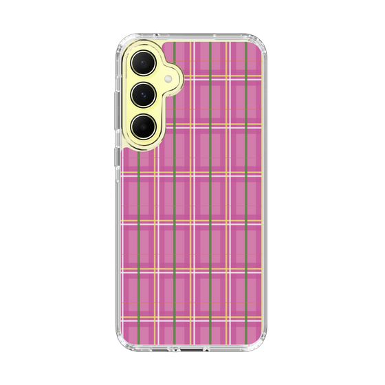 スリムプロテクションケース［ Tartan Check - Pink ］