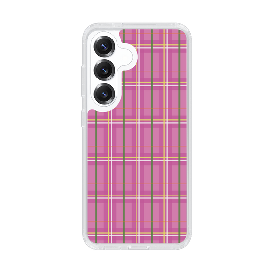 スリムプロテクションケース［ Tartan Check - Pink ］