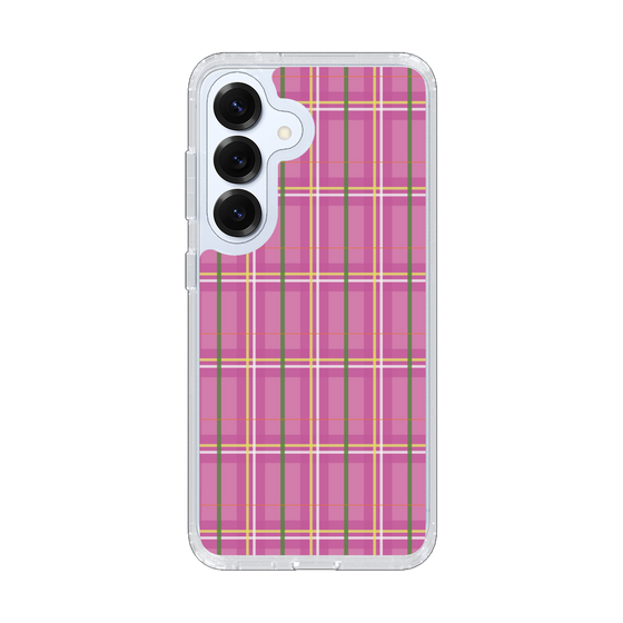 スリムプロテクションケース［ Tartan Check - Pink ］