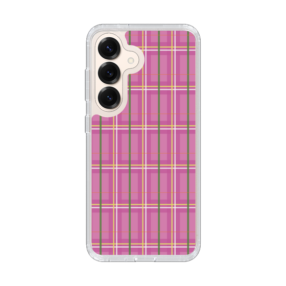 スリムプロテクションケース［ Tartan Check - Pink ］