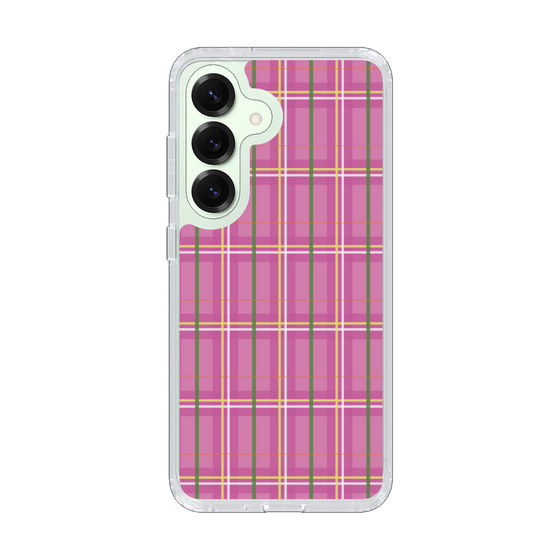 スリムプロテクションケース［ Tartan Check - Pink ］