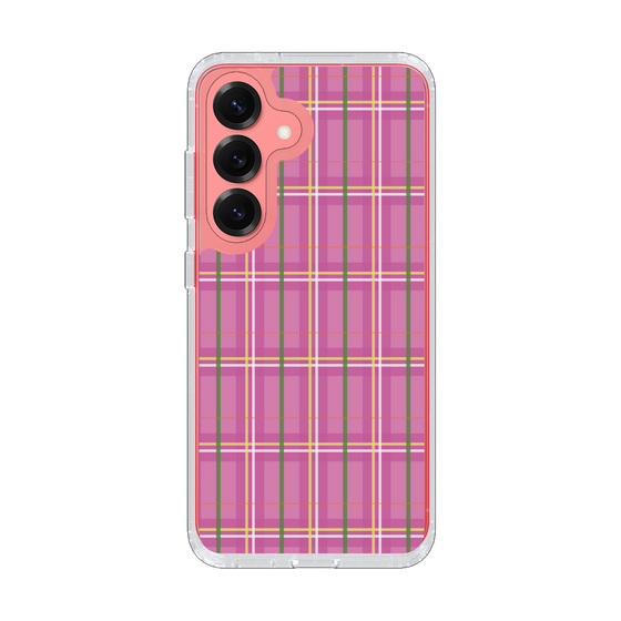 スリムプロテクションケース［ Tartan Check - Pink ］