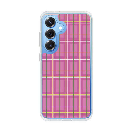 スリムプロテクションケース［ Tartan Check - Pink ］