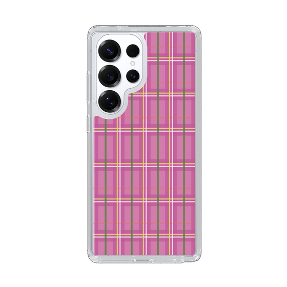 スリムプロテクションケース［ Tartan Check - Pink ］