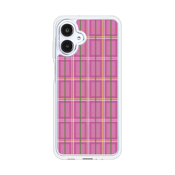 スリムプロテクションケース［ Tartan Check - Pink ］