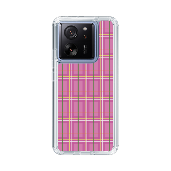 スリムプロテクションケース［ Tartan Check - Pink ］