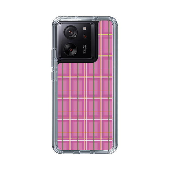 スリムプロテクションケース［ Tartan Check - Pink ］