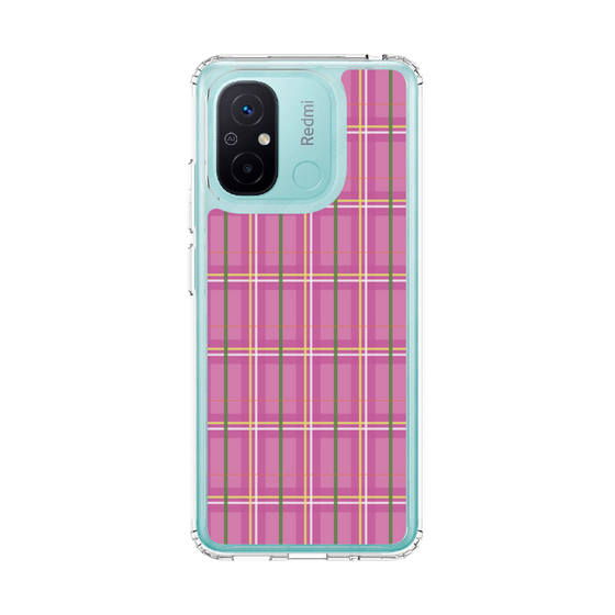 スリムプロテクションケース［ Tartan Check - Pink ］