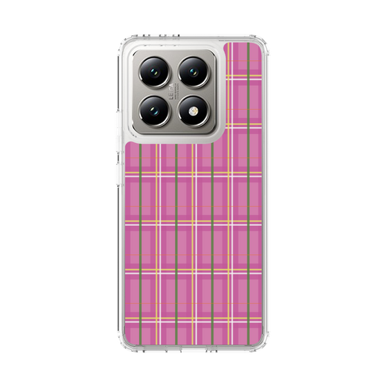 スリムプロテクションケース［ Tartan Check - Pink ］